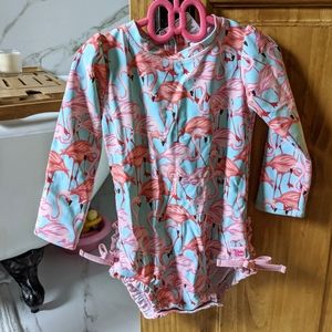 NWT Ruffle Butts Rashguard 2T